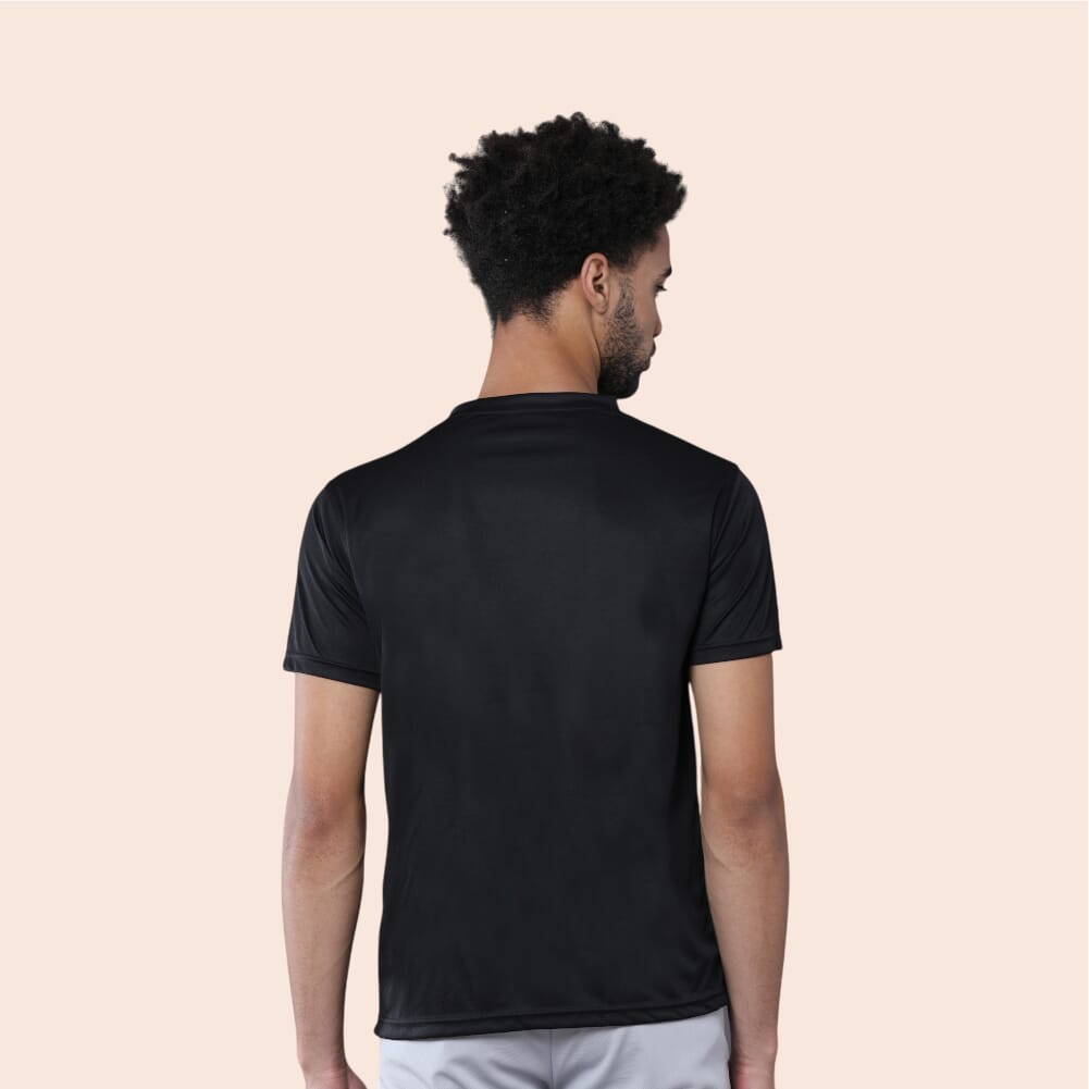 Greys&Blues Pima Round Neck T-Shirt-Black